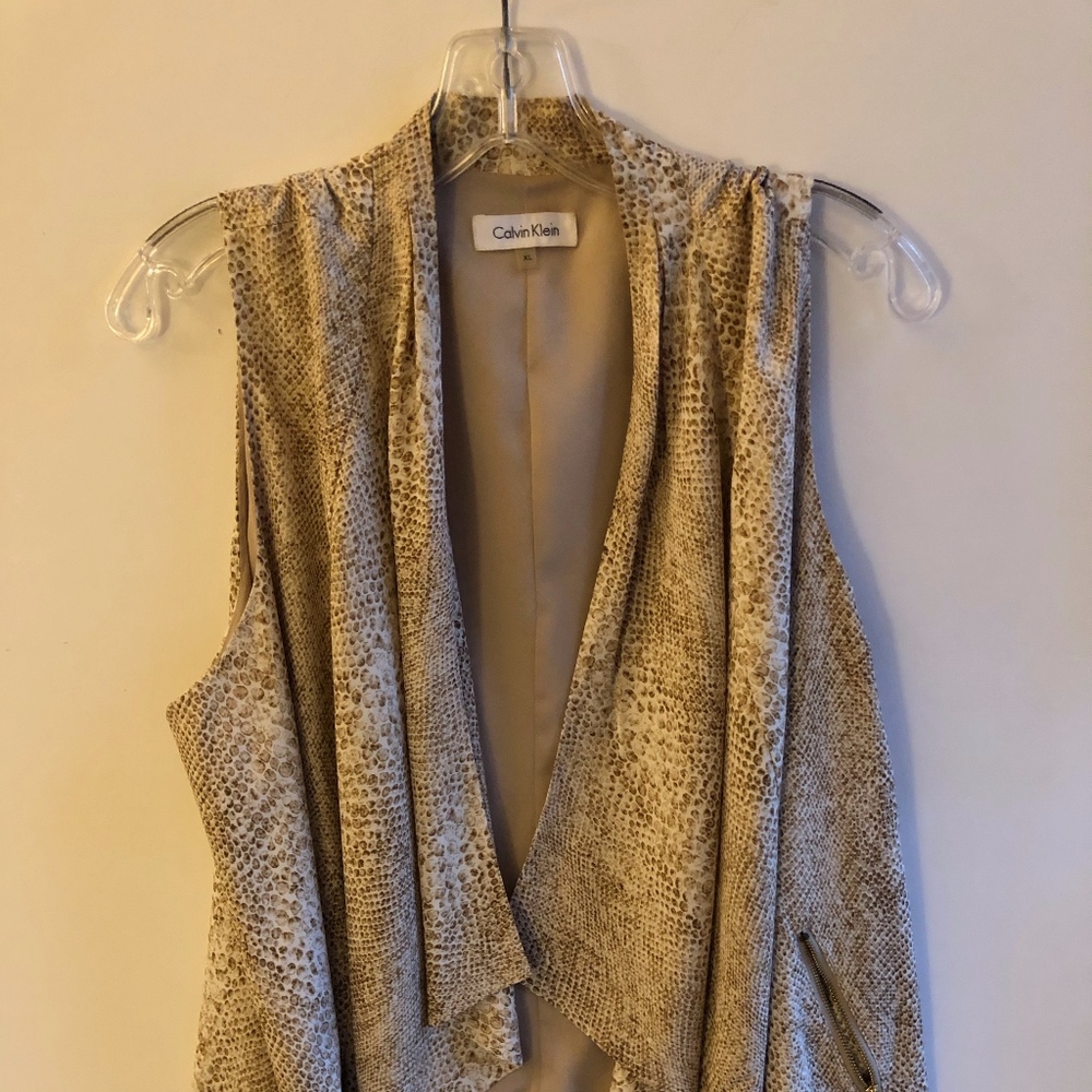 Gold and Tan vest